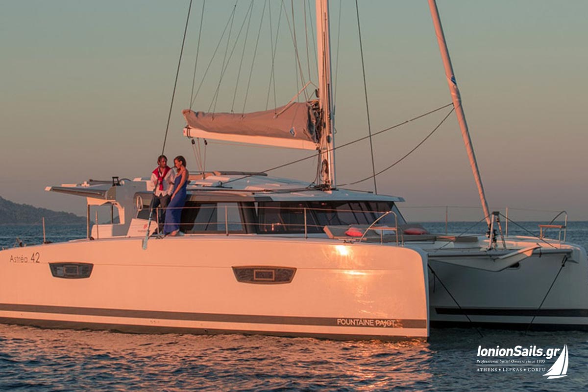 ionionsails.com - charter Fountaine Pajot Astrea 42, Inoe, catamaran